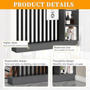 Wall Room Divider,Freestanding Room Divider with Shelves,Wood Room Divider Screen with Storage Cabinet, Wall Divider for Room Separation, for Home Office Decorative E 39.4×9.4×78.7in by CozyNest Decor