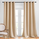 NICETOWN Blackout Curtains & Drapes for Living Room - Grommet Window Treatment Thermal Insulated Solid Sound Reducing Drapes for Bedroom (Biscotti Beige, Set of 2, W52 x L90) by TinyTreasures Baby Boutique