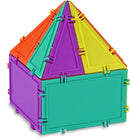 3D Building Set for Learning Math, Includes Many Online Activities,32-pc, Made in USA (Triangle/Rectangle/Square) by TinyTreasures Baby Boutique