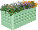 SnugNiture 4x2x2FT Raised Garden Bed Galvanized Planter Garden Boxes Outdoor, Deep Root Planter Raised Bed for Vegetables Flowers Herbs,Green by GreenHaven Gardens