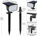 Solar Spot Lights Outdoor Color Changing, [7 Mode/6 Pack] Christmas Landscape Spotlights, Solar Lights Outdoor Waterproof, Solar Led Powered Flood Light for Outside Pathway Yard Garden Walkway by GreenHaven Gardens