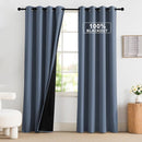 NICETOWN Stone Blue Curtains 52 x 84 inches Long, 100% Blackout Curtains Set of 2 Panels Thermal Insulated Privacy Window Curtains for Bedroom Living Room by TinyTreasures Baby Boutique