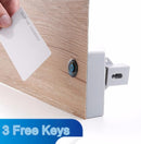Battery IC Card Sensor Digital Cabinet Lock Drawer Lock File Cabinet Smart Lock DIY Keyless Cabinet Drawer Lock Without Perforate Hole for Drawers, Cabinet, Doors, Wardrobe by TinyTreasures Baby Boutique