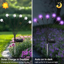 Solar Garden Lights Outdoor, Waterproof Solar Powered Lights for Yard Pathway Patio, Swaying Lawn Decor as Gardening Gifts for Women Holiday (Purple, 4 Pack) by CozyNest Decor