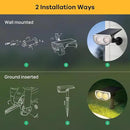 Linkind StarRayS Solar Lights Outdoor, 350LM Solar Spot Lights Outdoor, IP67 Waterproof Solar Lights for Garden, Yard, Landscape and Walkway, Warm White, 6 Pack by GreenHaven Gardens