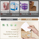 Poesie Magnolia Travel Laundry Detergent Strips 40 Sheets Liquidless Laundry Foam Sheet for Travel Dorm Home by CozyNest Decor