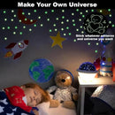 200 Glow in The Dark Stars for Ceiling - Glowing Stars and Moon Stickers Estrellas que brillan en la oscuridad para el techo de cuarto Plastic Space Galaxy Decals Bedroom Wall Decorations by CozyNest Decor