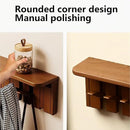 Wall Mounted Piano Key Hanger | Flip Style Hook | Entrance Wall Art Hook, Made of Oak Wood (3 Times Painted, 4 Times Polished) (Tray Walnut, 12Hooks) by CozyNest Decor