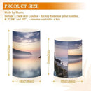 Lighthouse Flameless Candles with Remote Control and Timer, Adjustable Brightness Long Lasting Battery Operated LED Pillar Candles for Indoor Outdoor Party Home Decor, 2 Pack by GreenHaven Gardens
