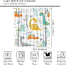 Dinosaur Curtains for Kids Boys Girls Home Decor Childish Cute Dino Animals Print Pattern Rod Pocket Blackout Window Drapes for Nursery Baby Bedroom Playroom W31.5xL72in 2 Panels by TinyTreasures Baby Boutique