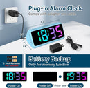 Netzu Loud Alarm Clock for Heavy Sleepers, RGB Alarm Clocks for Bedrooms Seniors Kids, Plug in Digital Clock with 5 Dimmers, 2 Alarms, 4 Volumes and Snooze by TinyTreasures Baby Boutique