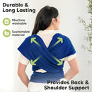 KeaBabies Baby Wrap Carrier - All in 1 Original Baby Carrier Newborn to Toddler Sling, Easy to Wear, Hands Free Bonding, Lightweight, Breathable Infant Wraps (Cobalt Blue) by TinyTreasures Baby Boutique