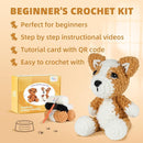 MOREJMTT Crochet Kit for Beginners, Learn to Crochet, Include Easy Knitting Soft Yarn, Step-by-Step Video Tutorial, Hook, Holiday Birthday Gift for Adults and Kids(2 Pack Dog) by TinyTreasures Baby Boutique