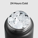 Insulated Water Bottle with Straw Stainless Steel Water Bottle, Leak-Proof, BPA-Free, Double Wall Vacuum Keeps Cold for 24 Hours for Sports, Travel, School (32 oz, Black Night) by CozyNest Decor