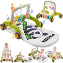 Baby Play Gym Walker Kick and Play Piano Gym Musical Tummy Time Mat for Boys Girls Infant Newborn Gifts (Panda Upgraded) by TinyTreasures Baby Boutique