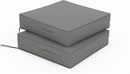 Patio Chair Cushions 19 X 19 X 4 Inch Waterproof Outdoor Seat Cushions for Patio Furniture, Outdoor Sofa Couch Pads with Ties & Handle, Set of 2, Light Grey by GreenHaven Gardens