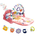 dearlomum Baby Play Mat Baby Gym,Funny Play Piano Tummy Time Baby Activity Mat with 5 Infant Sensory Baby Toys, Music and Lights Boy & Girl Gifts for Newborn Baby 0 to 3 6 9 12 Months (Pink) by TinyTreasures Baby Boutique