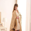 CozeCube Check Knit Throw Blanket, Beige Checkered Throw for Couch, Decorative Christmas Soft Cozy Warm Knitted Blanket for Bed Sofa Living Room, 50"X60" by CozyNest Decor