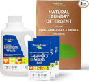 Laundry Detergent for Sensitive Skin | Gentle & Safe for Baby Clothes | Plant-Based | 3 Pack Refill Powder| Easy to Dissolve to Create a Liquid| Signature Wash Scented (150 Loads) by CozyNest Decor