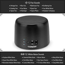 Conor White Noise Machine, Sleep Sound Machine - 24 High Fidelity Soothing Fan & White Noise Sounds, Timer & Memory Feature, Portable Office Privacy or Travel Sleep Therapy for Baby, Kids, Adults by TinyTreasures Baby Boutique