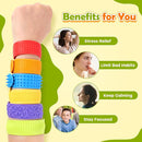 Sensory Fidget Toys Slap Bracelets: Textured Silicone Sensory Toys for Kids, Calming Tool for Special Needs, Wearable Anxiety Relief Items for Adults Office Desk, Travel Classroom Must Haves 6 Pack by TinyTreasures Baby Boutique