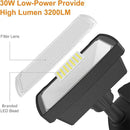 LEPOWER LED Security Lights Motion Sensor Light Outdoor, 30W 3200LM Motion Security Light, 5500K, IP65 Waterproof, 2 Head Motion Detector Flood Light for Garage, Yard, Porch, Black (Not Solar Powered) by GreenHaven Gardens