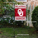 College Flags & Banners Co. Oklahoma Sooners Garden Flag with Stand Holder by GreenHaven Gardens
