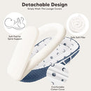 Baby Lounger - Infant Lounger Pillow for Newborn 0-24 Months, Soft, Breathable & Portable Baby Lounger Pillow for Boys & Girls, Cozy Baby Floor Seat for Home & Travel (Bluemoon) by TinyTreasures Baby Boutique