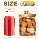 25oz Glass Food Storage Jars, Glass Jars with Bamboo Lids, Kitchen Storage Jars, Set of 6, Canisters with Airtight Lids for Spice, Coffee, Cookie, Pantry Organizers by CozyNest Decor