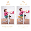 Toddler Booster Seat for Dining Table Kitchen Chair, Stronger Support Double Safe Straps Portable Booster Seat Dining Toddler, High Cushion for Travel Home with Non-Slip Bottom (Orange) by TinyTreasures Baby Boutique