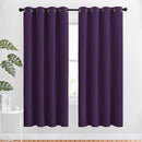 NICETOWN 72 inches Bedroom Curtains Panels - Functional Blackout Curtains/Panels for Bedroom, Thermal Insulated, Privacy Assured (Set of 2, 52 x 72 inches in Royal Purple) by TinyTreasures Baby Boutique