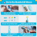 Baby Grooming Kit，Electric Safety Nail Trimmer Baby Nursery Kit，Infant Safety Care Set with Hair Brush Comb Nail Clipper Nasal Aspirator,Baby Essentials Kit for Newborn Girls Boys (21 PC-Blue Kit) by TinyTreasures Baby Boutique