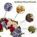 Fall Wreaths for Front Door, 24 inch Autumn Wreath with Hydrangeas Berries Large Fall Door Wreath Artificial Hydrangea Flowers Wreaths Autumn Decorations for Farmhouse Thanksgiving Harvest Door Wall by CozyNest Decor