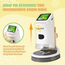 Microscope for Kids, 1000X HD Pocket Kids Microscope, 2.1'' LCD Screen Mini Micrscope for Kids 8-12, Science Mini Scope Toy Kits, Handheld Miniscope Educational Gifts for Kids, 32 GB TF Card Included by TinyTreasures Baby Boutique