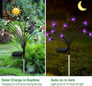 Solar Garden Lights Outdoor, 2 Pack 20 LED Solar Purple Firefly Lights Waterproof, Starburst Solar Wind Swaying Lights for Outside Yard Patio Planter Flower Bed Walkway Halloween Christmas Decoration by GreenHaven Gardens