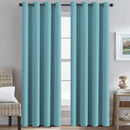 H.VERSAILTEX Thermal Insulated Blackout Drapes Soft and Smooth Microfiber Formaldehyde-Free Curtains for Nursery,Grommet Window Panels,52 by 84 - Inch - Aqua - Set of 2 by CozyNest Decor