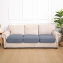 hyha Waterproof Couch Cushion Covers, Stretch Sofa Couch Seat Slipcover for Dog Washable, Non-Slip Waterproof Outdoor Cushion Covers for Patio Furniture Replacement (3 Pieces, Grey) by CozyNest Decor