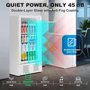 6.5 CUFT Commercial Beverage Refrigerator Glass Door Display Cooler Drink Beer Milk Fridge for Bar Restaurant Office by CozyNest Decor