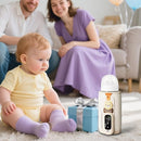 Portable Bottle Warmer for Breastmilk & Formula, Baby Rapid Milk Warmer, Accurate Temperature Control, Retain Nutrients Baby Essentials for Home and Outing(with Charger) by TinyTreasures Baby Boutique