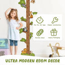 Wooden Surfboard Wall Decor Growth Chart,Tree Art Decor for Kids Room, Wood Tree Kids Sizing Chart, Height Board Cute Decor, Nursery Growth Chart Ruler Measuring Board for Boys Girls by CozyNest Decor