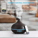 Diffusers for Essential Oils Large Room, 550ml Essential Oil Diffusers with Remote Control, Ultrasonic Oil Diffuser with Timer, 7 Colors Light for Bedroom by CozyNest Decor