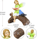 Garden Flower Fairy Statue Decor-Solar Outdoor Fairy Statues-Garden Fairy Outdoor Snail,Bird Figurines Decoration for Outside Patio Lawn Yard,Fairies Ornaments Gifts,Tall 8.4 Inches by GreenHaven Gardens