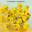 LovesTown Mini Stress Balls, 36PCS 2Inch Smiley Face Stress Balls Yellow Funny Foam Stress Relief Toys for School Carnival Reward Student Prizes by TinyTreasures Baby Boutique