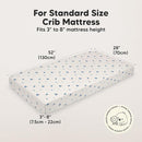KeaBabies 2-Pack Organic Crib Sheets for Boys, Girls - 52x28 Fitted Crib Mattress Sheet Neutral, Breathable Jersey Cotton Cover for Baby Bed, Toddler Mattress, Soft & Cute Prints (Cosmo) by TinyTreasures Baby Boutique
