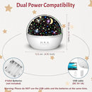 Star Projector Night Light for Kids, Baby Night Lights with Snowflake & Starry Theme, 360 Degree Rotation, 15 Mode Color Changing, Birthday Gift Toys by CozyNest Decor