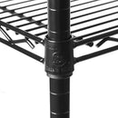 Seville Classics UltraDurable Heavy Duty NSF Solid Steel Wire Rack Storage Unit, Organizer for Garage, Warehouse, Office, Restaurant, Classroom, Kitchen, Black, 5-Tier Shelving, 36" W x 18" D by CozyNest Decor