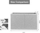 Closet Storage Bins, Fabric Closet Organizers and Storage Basket for Shelves, Collapsible Shelf Baskets for Organizing Shelves, Bedroom Clothes Basket, Gray, 3 Pack by CozyNest Decor