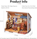 Rolife DIY Miniature House Kit Magic House, Tiny House Kit for Adult to Build, Mini House Making Kit with Furniture, Halloween for Family and Friend (Kiki's Magic Emporium) by TinyTreasures Baby Boutique