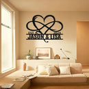 Metal Signs Customized, Infinity Heart Wall Decor, Custom Couple's Name Sign, Personalized Wedding Sign for Couples 2025, Unique Infinity Heart Metal Art, Valentines Day Gift, Home Decor Gift by CozyNest Decor