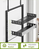 6-Tier Over the Door Pantry Organizer, 2 in 1 Large Door Spice Rack with Adjustable Metal Baskets, Heavy Duty Hanging or Wall Mounted Storage Organizer for Kitchen Pantry and Room Wall by CozyNest Decor